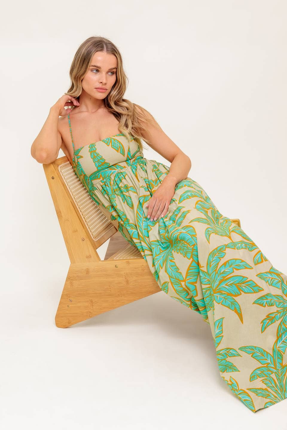 A printed woven maxi dress - ID22468