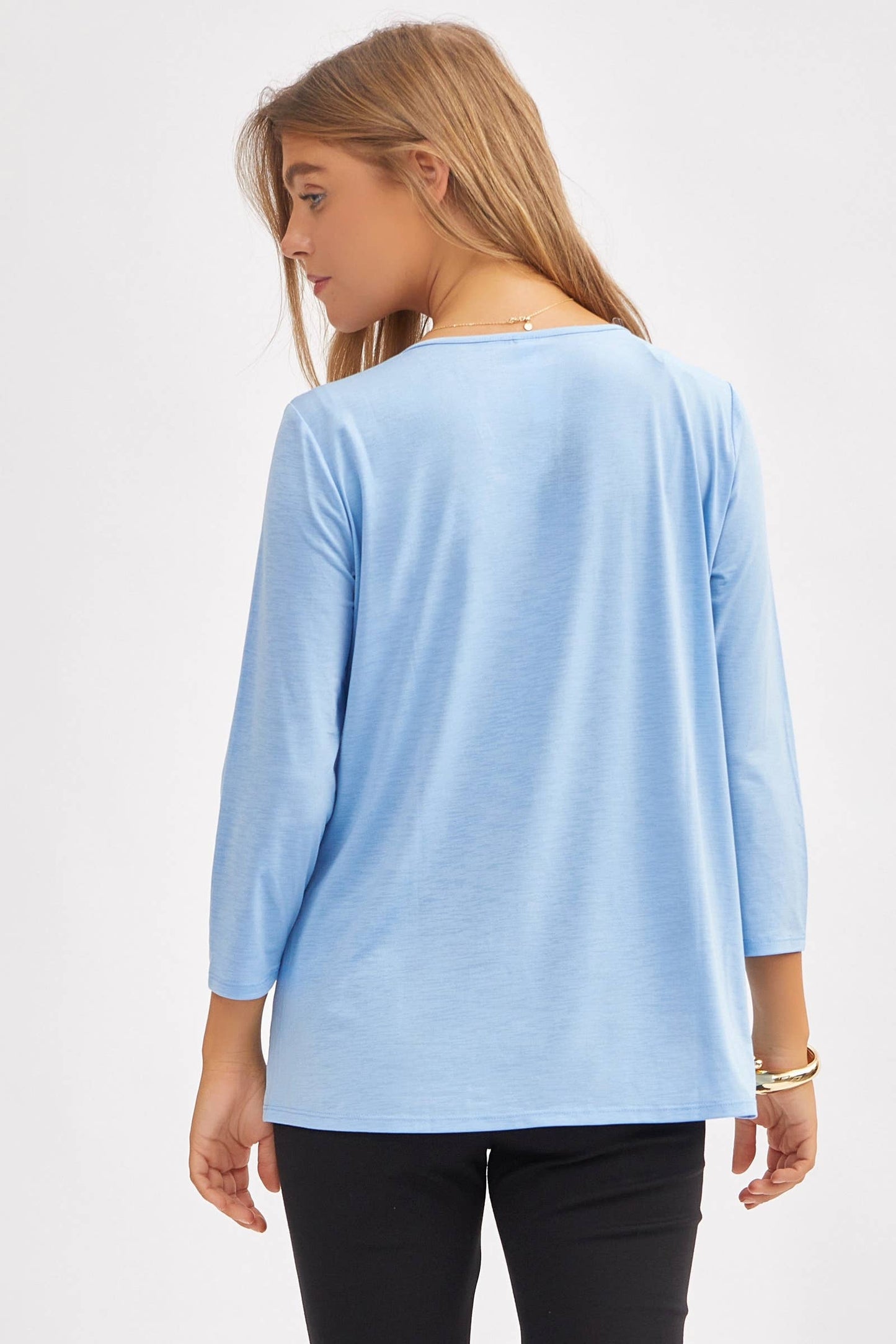 Classic Wrinkle-Free V-Neck Top SD-VNECK