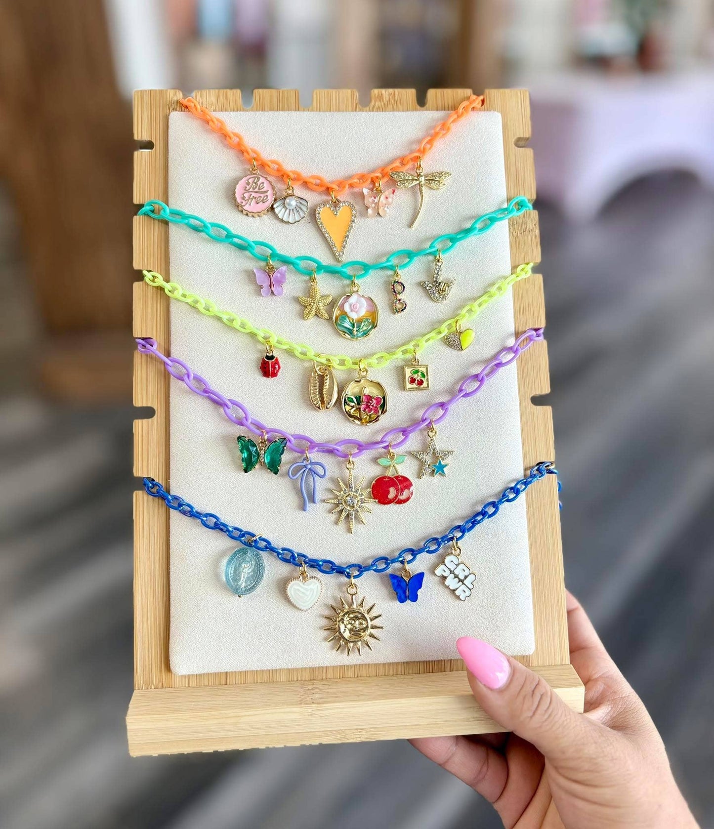 Multicolor Trendy Charm Necklace