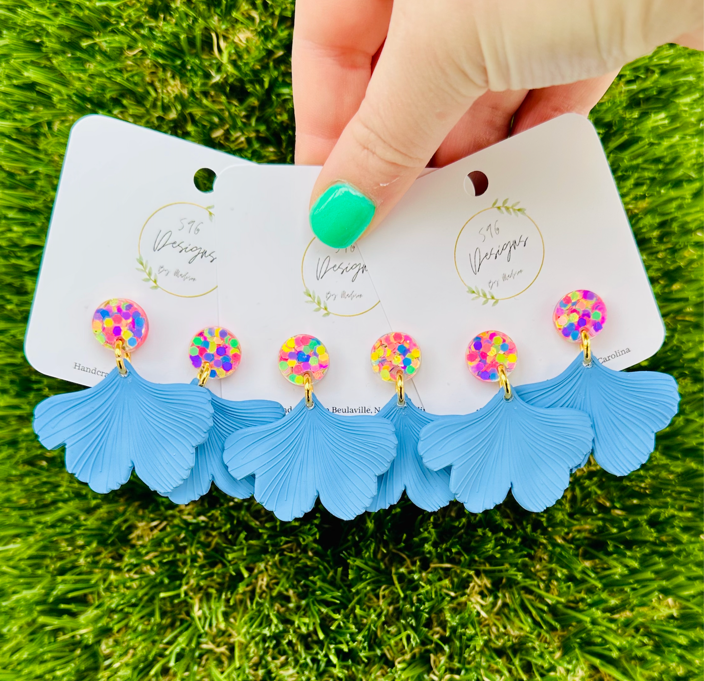 Ginkgo Leaf Statement Earrings