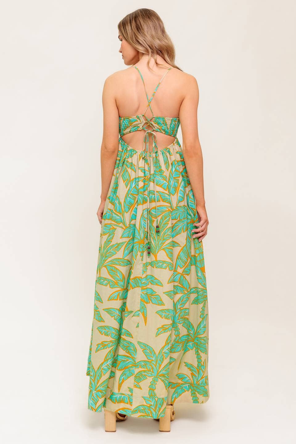 A printed woven maxi dress - ID22468