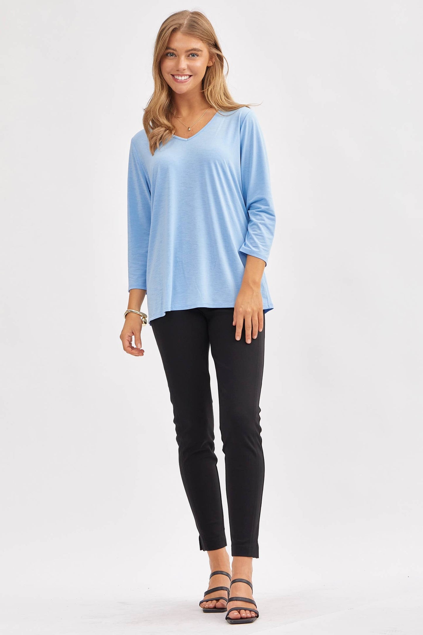 Classic Wrinkle-Free V-Neck Top SD-VNECK