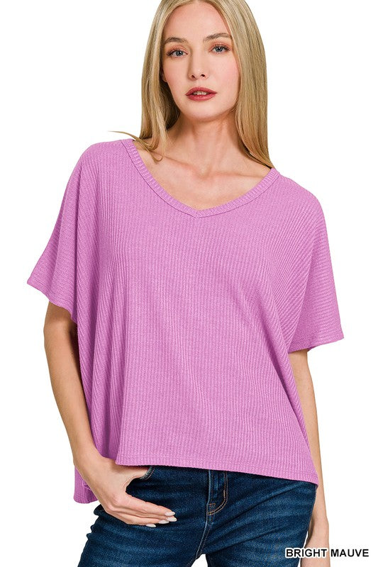 Zenana Lightweight Ribbed Top