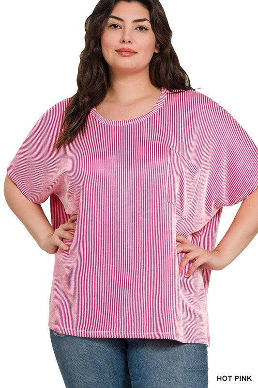 Zenana Corded Top - Curvy