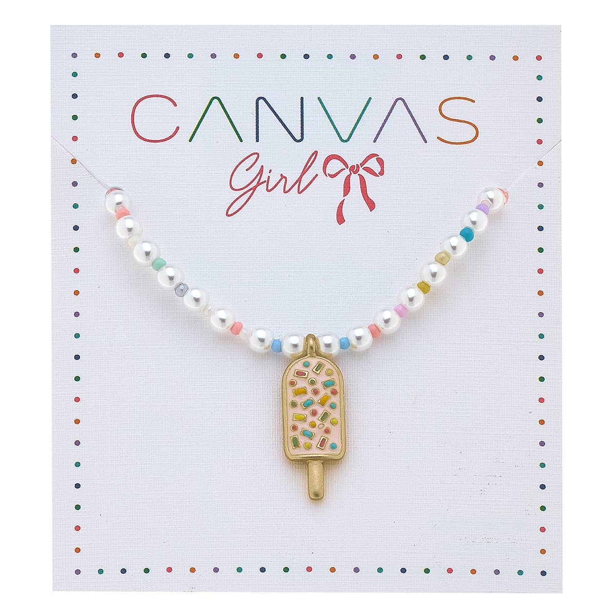 Samantha Beaded Pearl Children’s Necklace