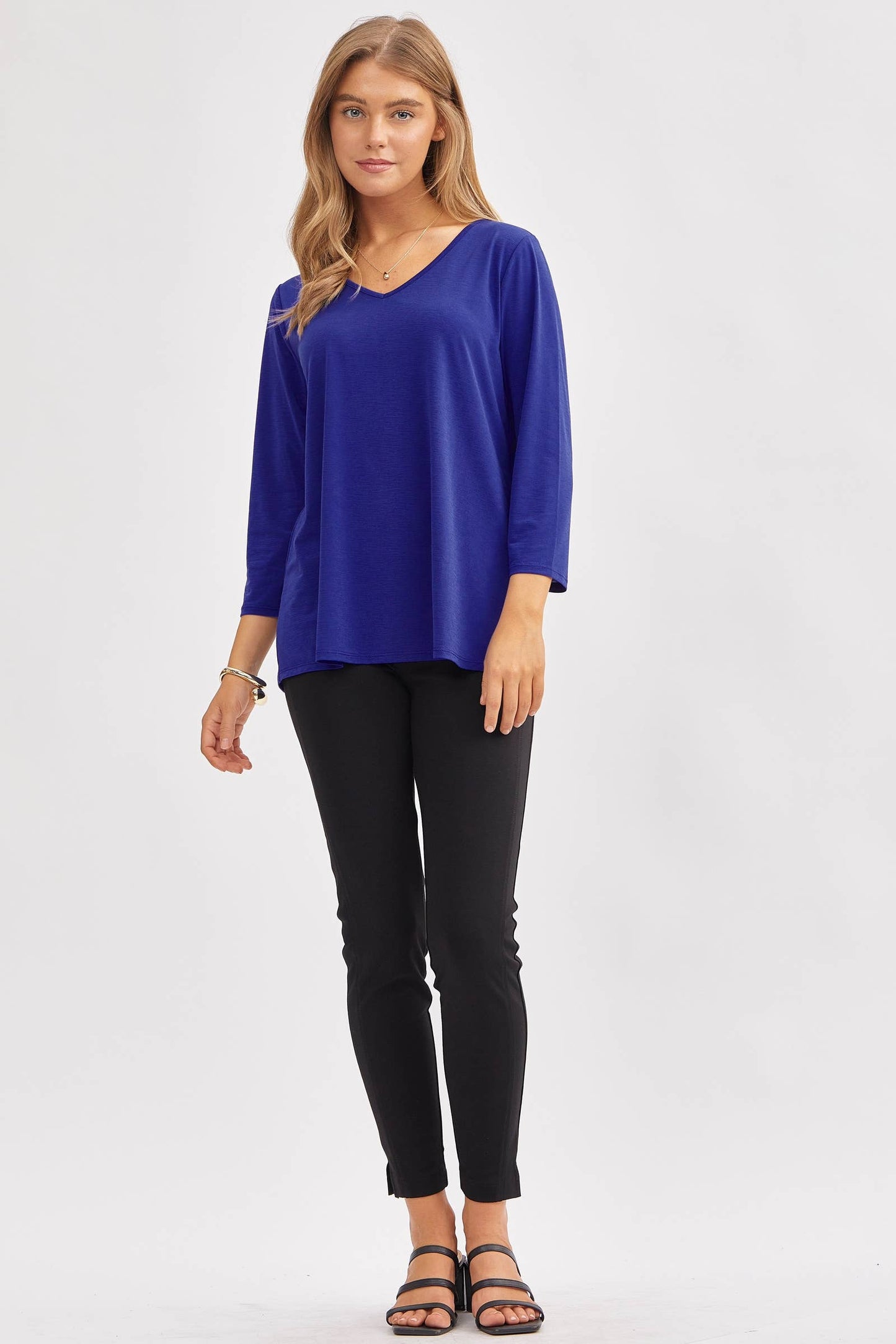 Classic Wrinkle-Free V-Neck Top SD-VNECK