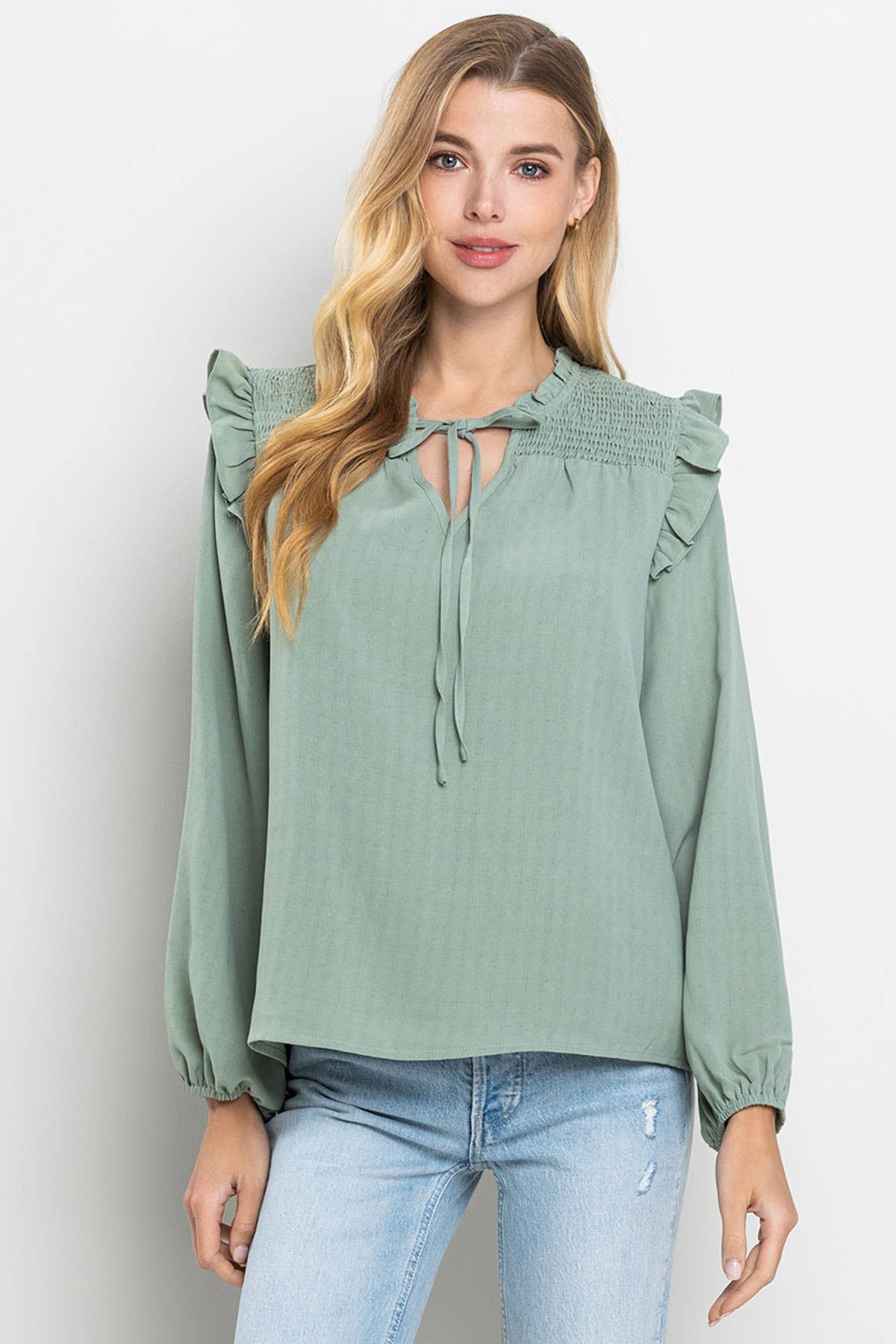 CT8436-Flowy Blouse