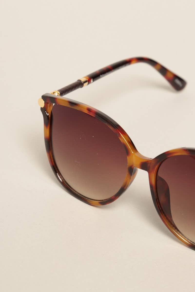 Women's Round Temples Gradient Sunglasses