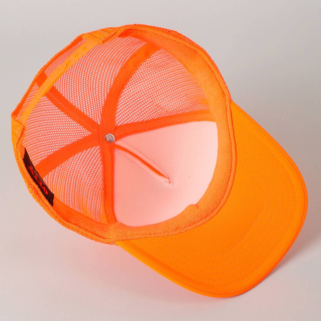 Hot Girls Hit Curbs Glitter Logo Foam Trucker Hat