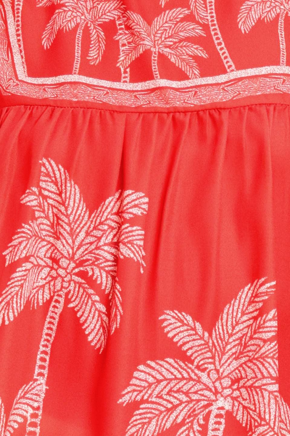 Red Palms Top