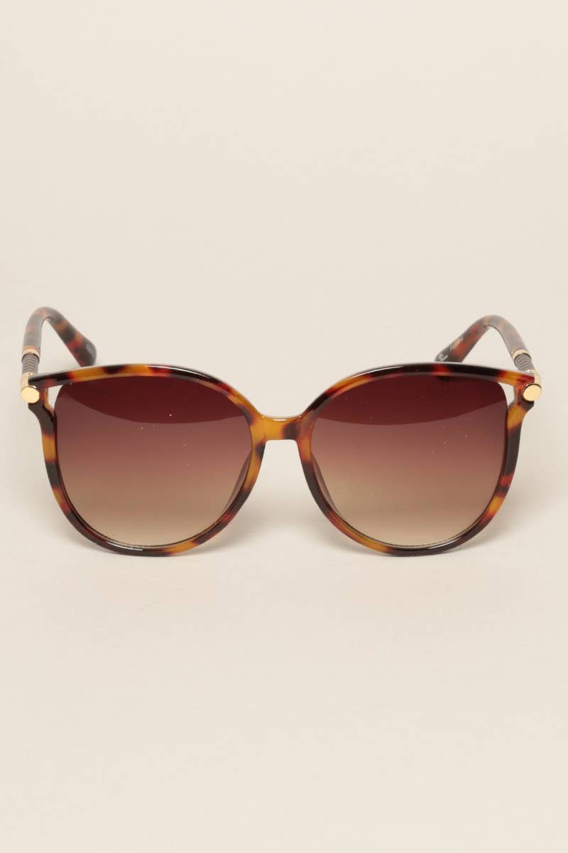 Women's Round Temples Gradient Sunglasses