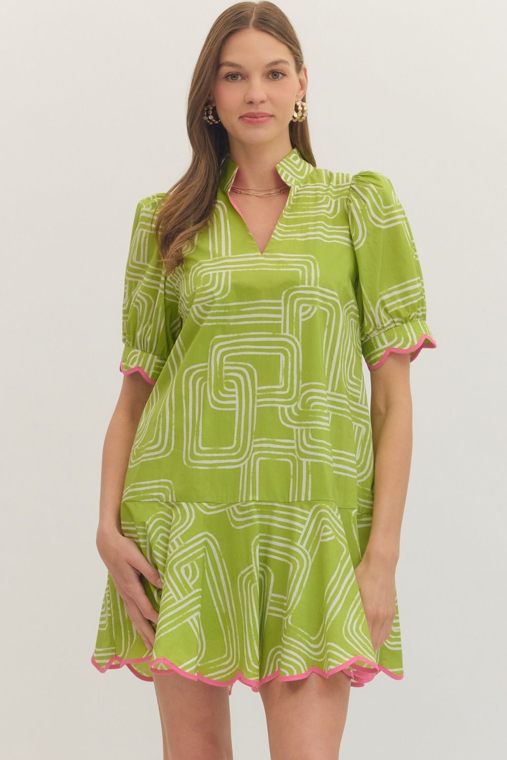 Lime Line Dress
