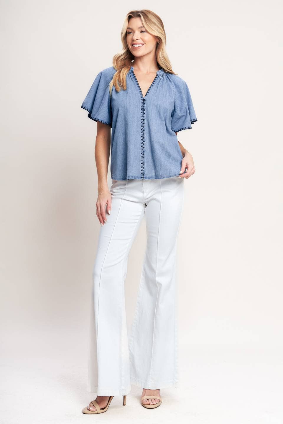 Coastal Breeze Flutter Top