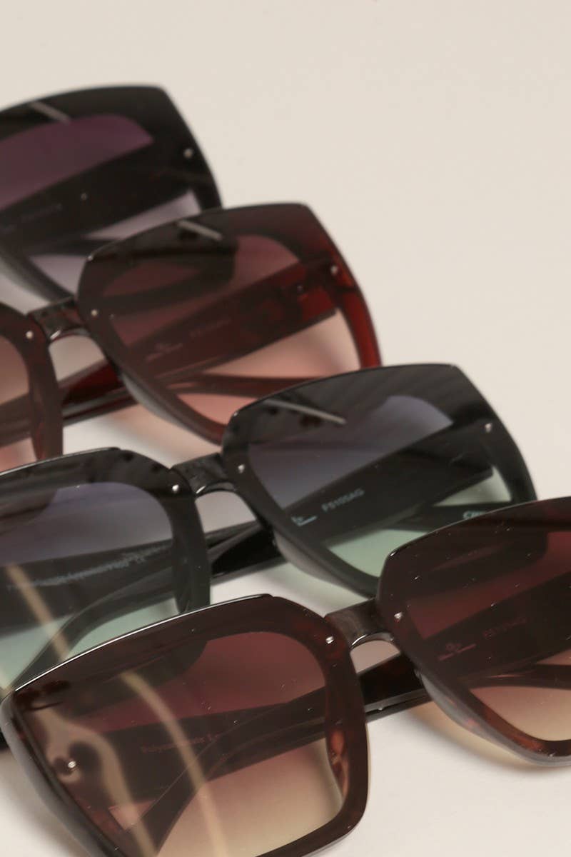 Tinted Lenses Square Sunglasses for Women