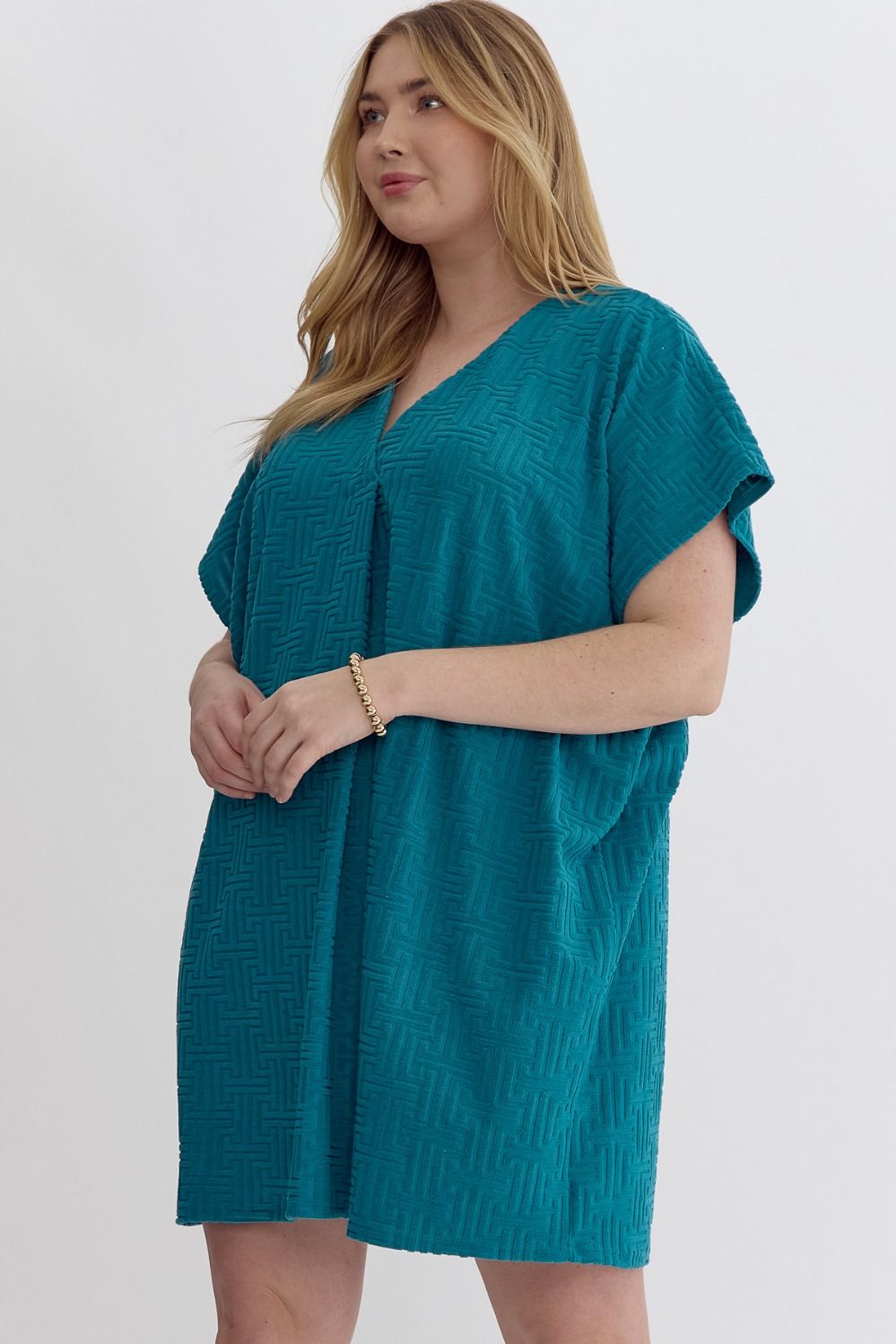 Tide Textured Dress - Curvy