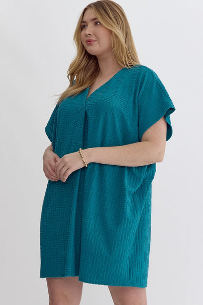Tide Textured Dress - Curvy