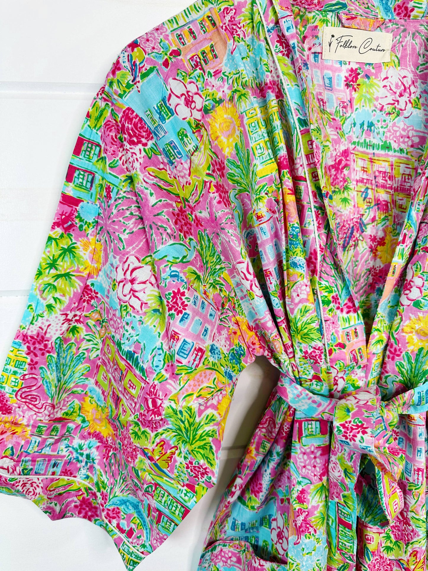 The Beachside Bloom Kimono Robe
