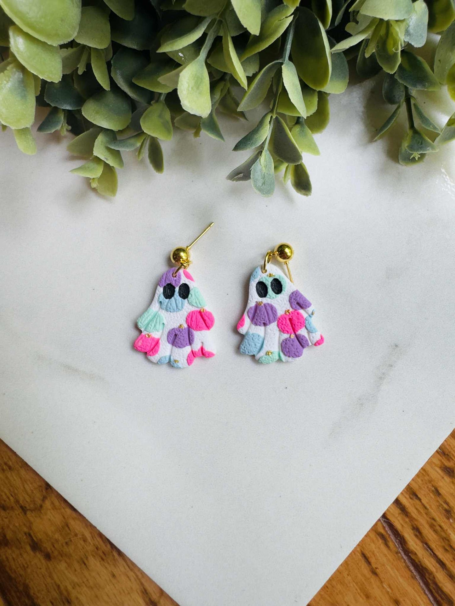 Colorful Pumpkin Collection Unique Handmade Clay Earrings