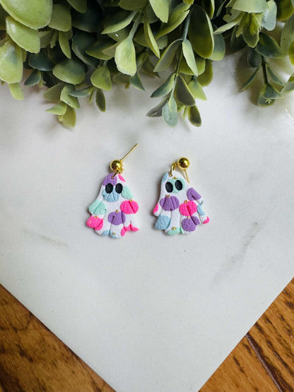 Colorful Pumpkin Collection Unique Handmade Clay Earrings