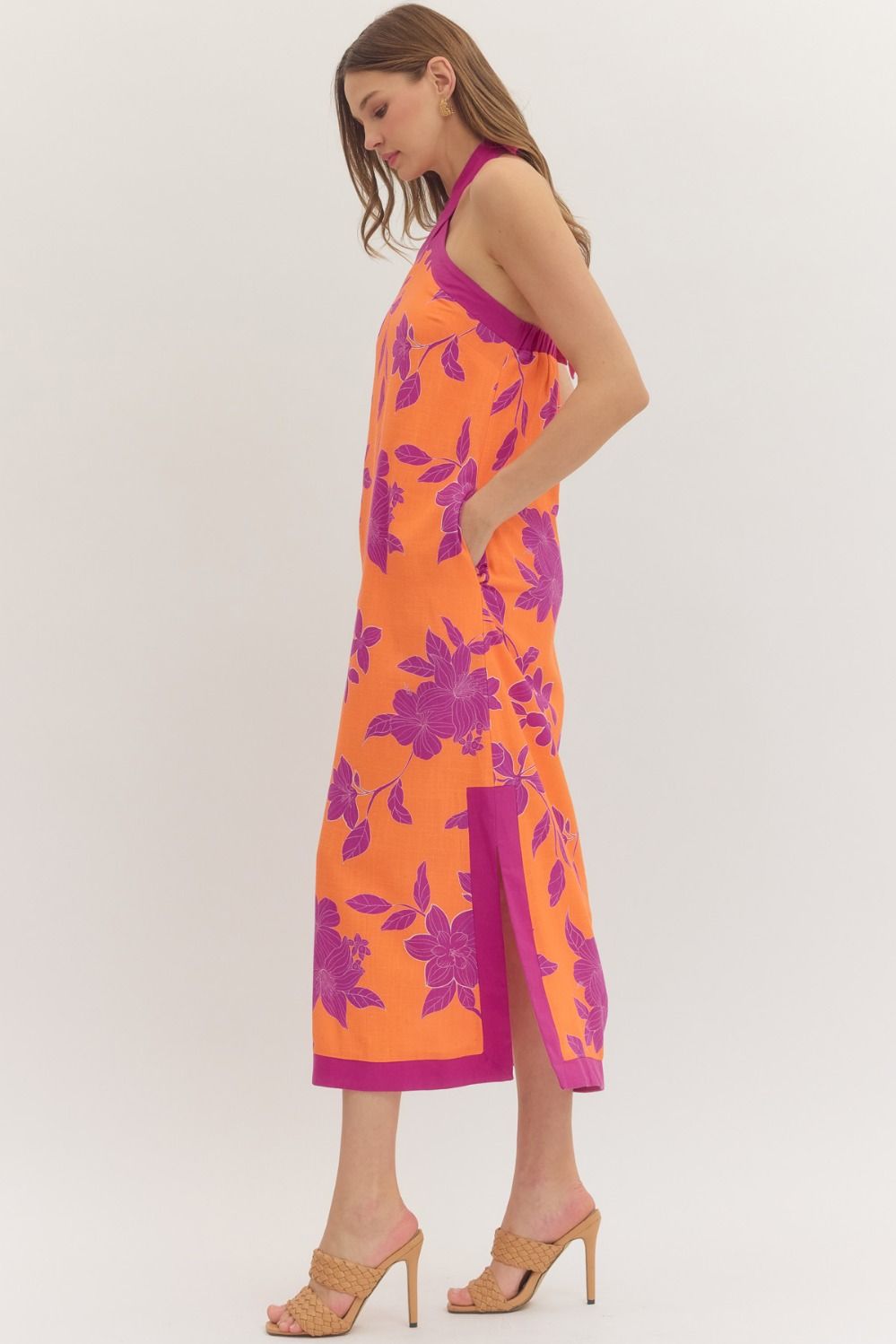 Sunset Orchid Midi