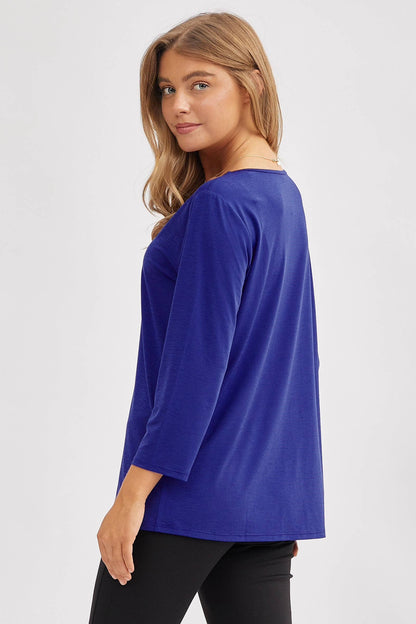 Classic Wrinkle-Free V-Neck Top SD-VNECK