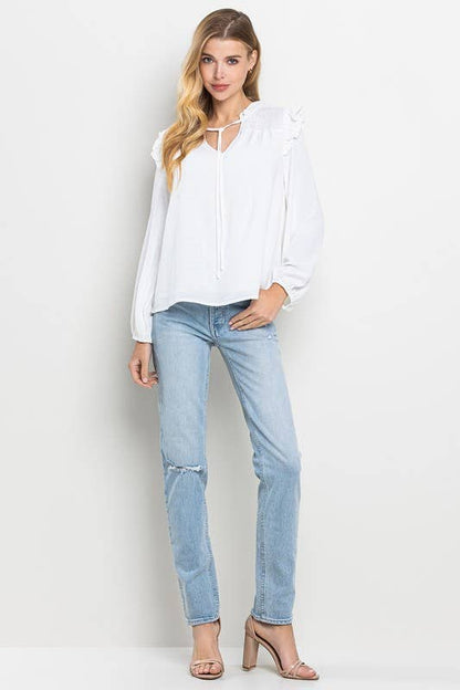 CT8436-Flowy Blouse