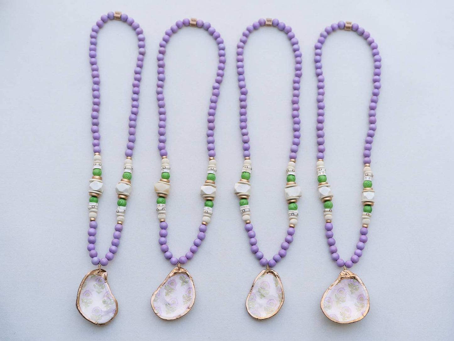 Colorful Trendy Handmade Real Oyster Shell Necklace