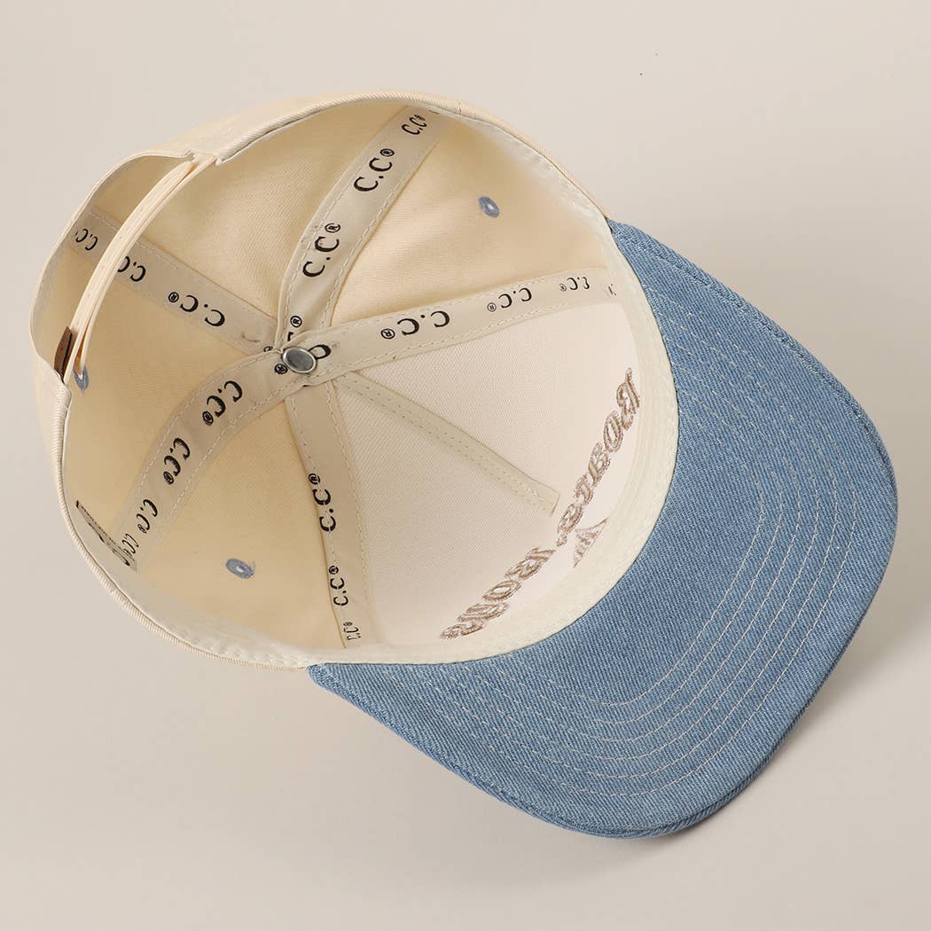 Boats, Boys Text Embroidered Two-Tone Trucker Hat