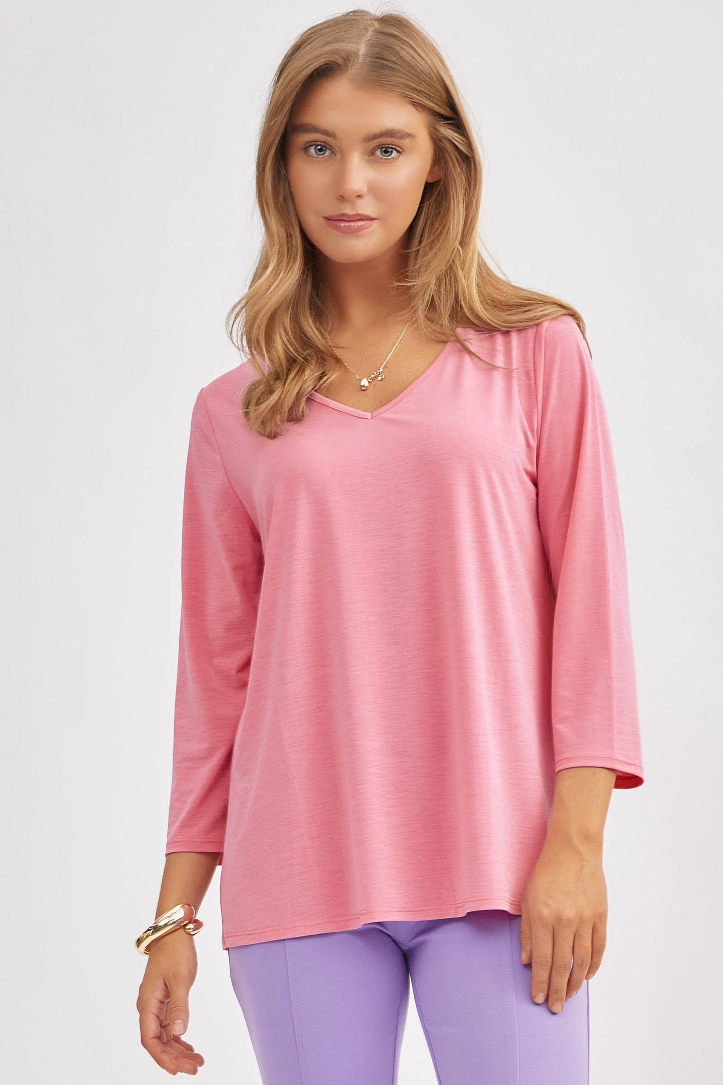 Classic Wrinkle-Free V-Neck Top SD-VNECK