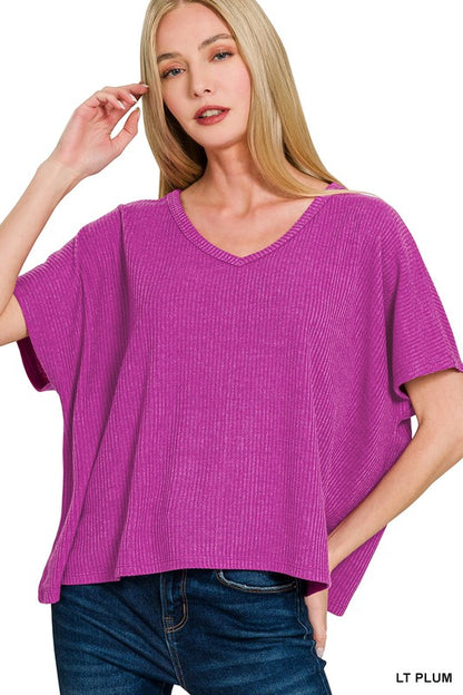 Zenana Lightweight Ribbed Top