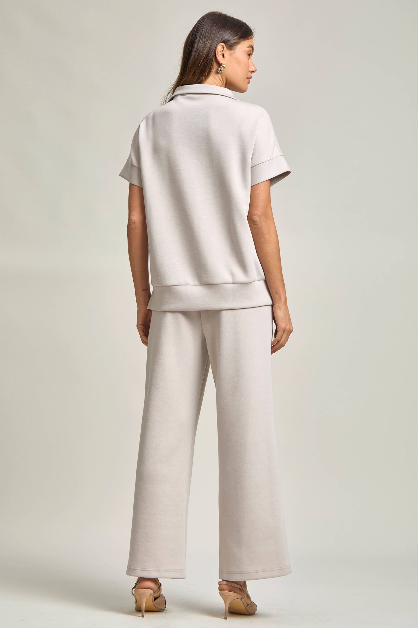 Short Sleeve Quarter Zip + Pants Modal Set TRVSET-CATALINA