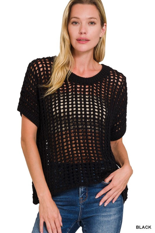 Zenana Fish Net Top