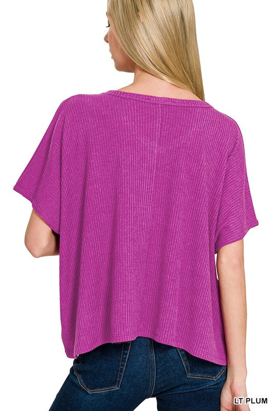 Zenana Lightweight Ribbed Top
