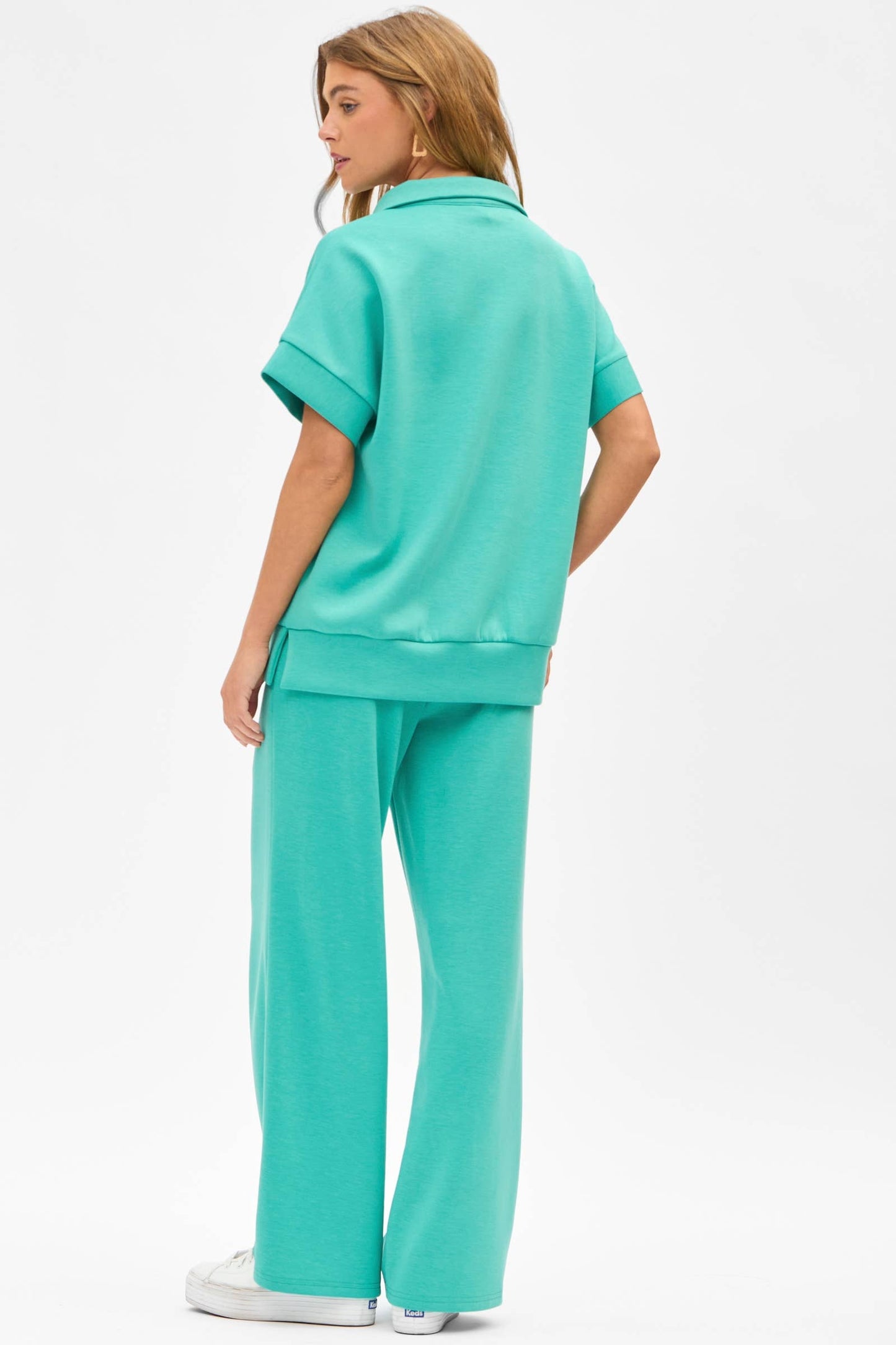 Short Sleeve Quarter Zip + Pants Modal Set TRVSET-CATALINA