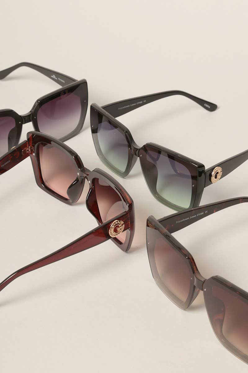 Tinted Lenses Square Sunglasses for Women