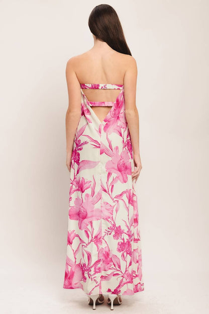 Island in Bloom Ankle Dress