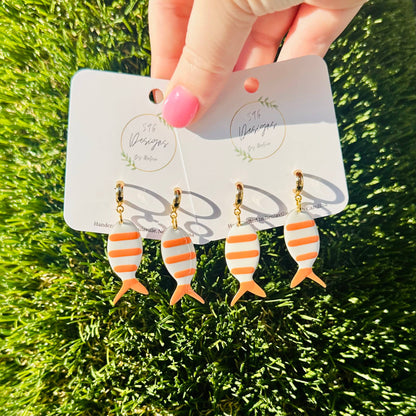 Huggie Fish Earrings