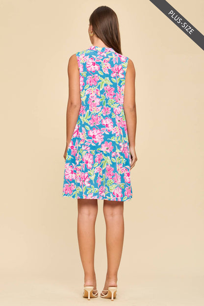 Floral Fantasy Dress - Curvy