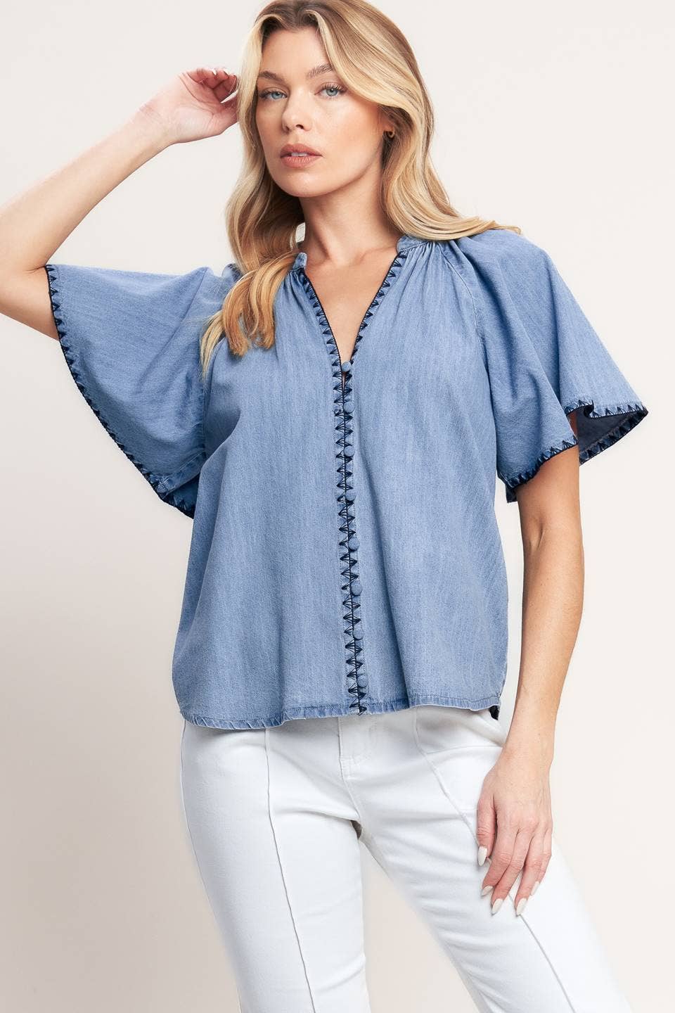 Coastal Breeze Flutter Top