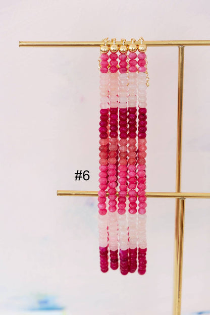 Colorful Beaded Gemstone Candy Necklace Trendy Jewelry