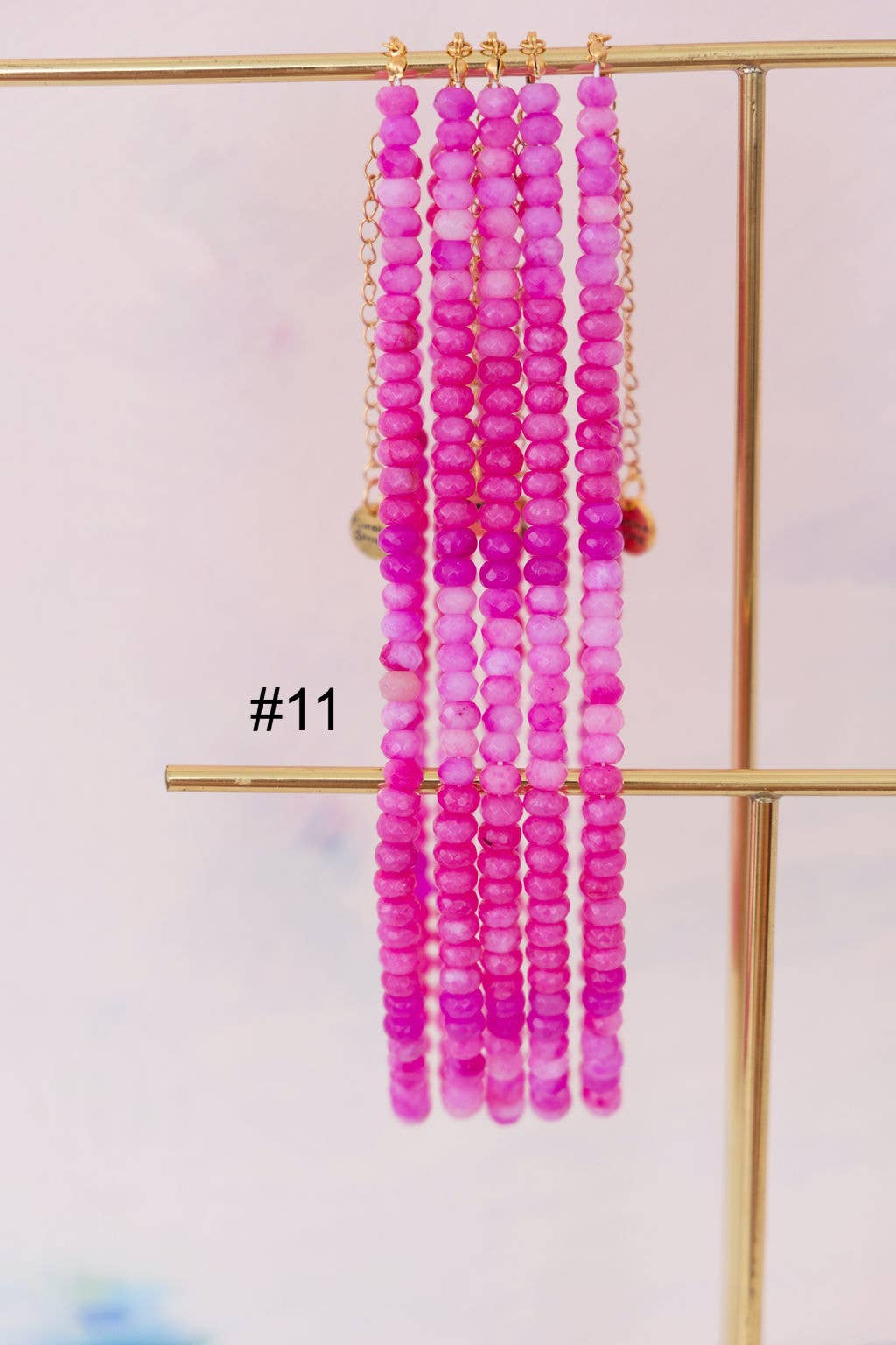 Colorful Beaded Gemstone Candy Necklace Trendy Jewelry