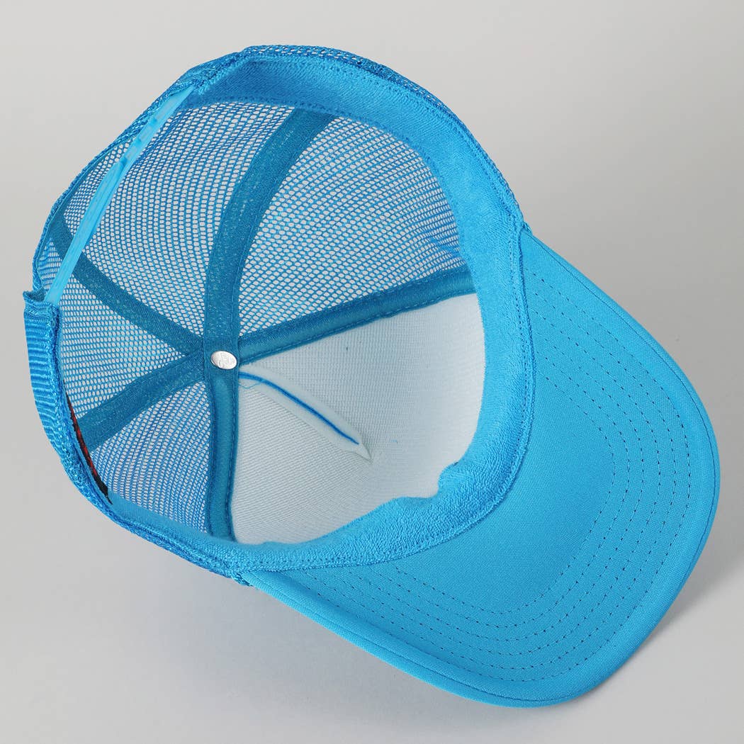 Hot Girls Hit Curbs Glitter Logo Foam Trucker Hat