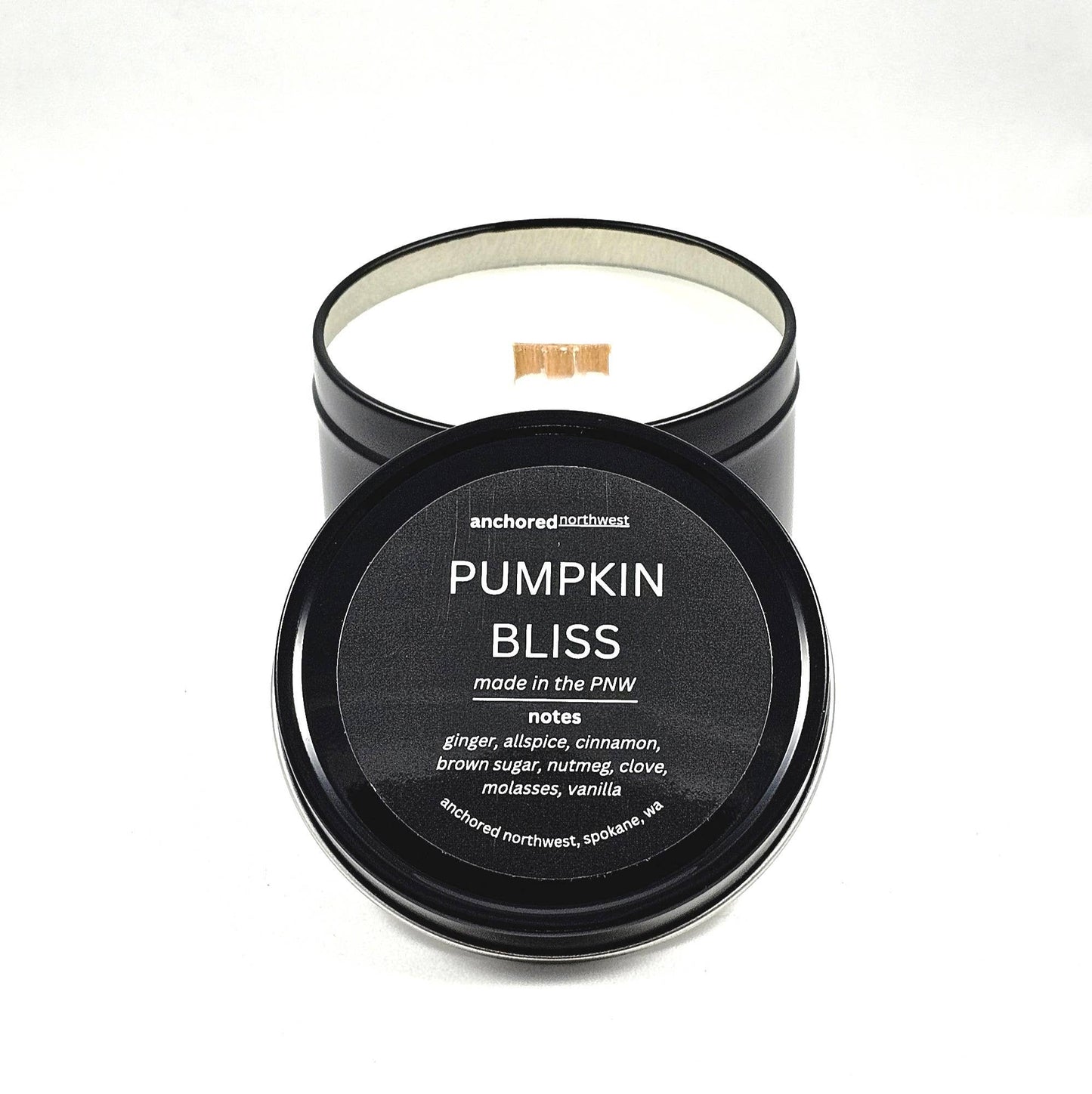 Pumpkin Bliss Travel Size Soy Candle in Tin