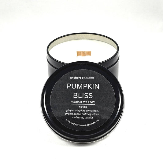Pumpkin Bliss Travel Size Soy Candle in Tin