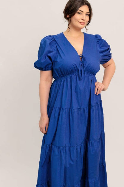 Blue Magnolia Maxi - Curvy