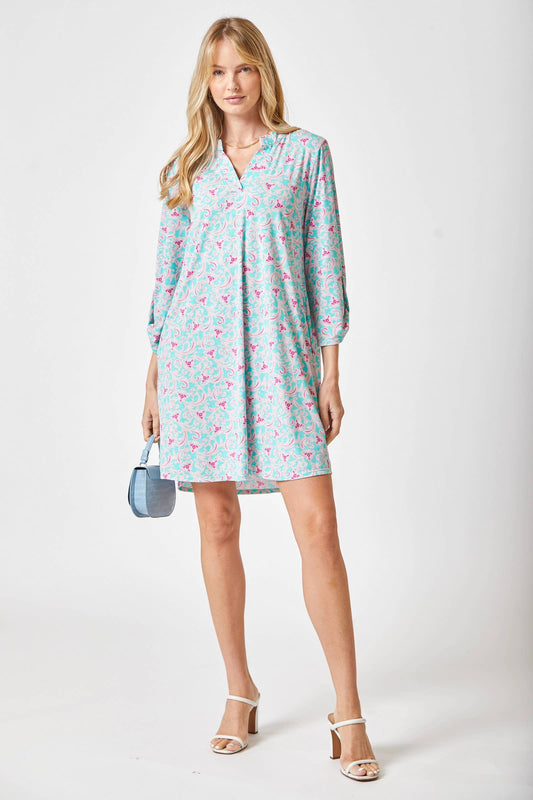 Classic A Line Dress That Features Lizzy Neckline