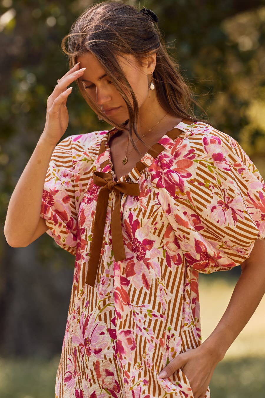 Floral Printed Mini Dress