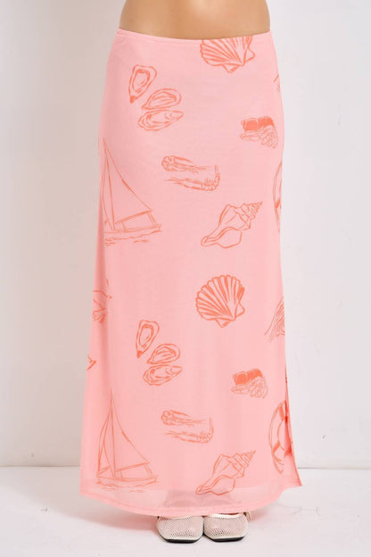 SEA LIFE MIDI SKIRT