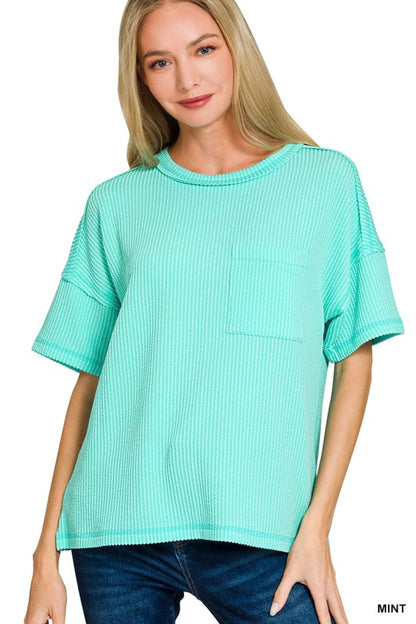 Zenana Raised Rib Top