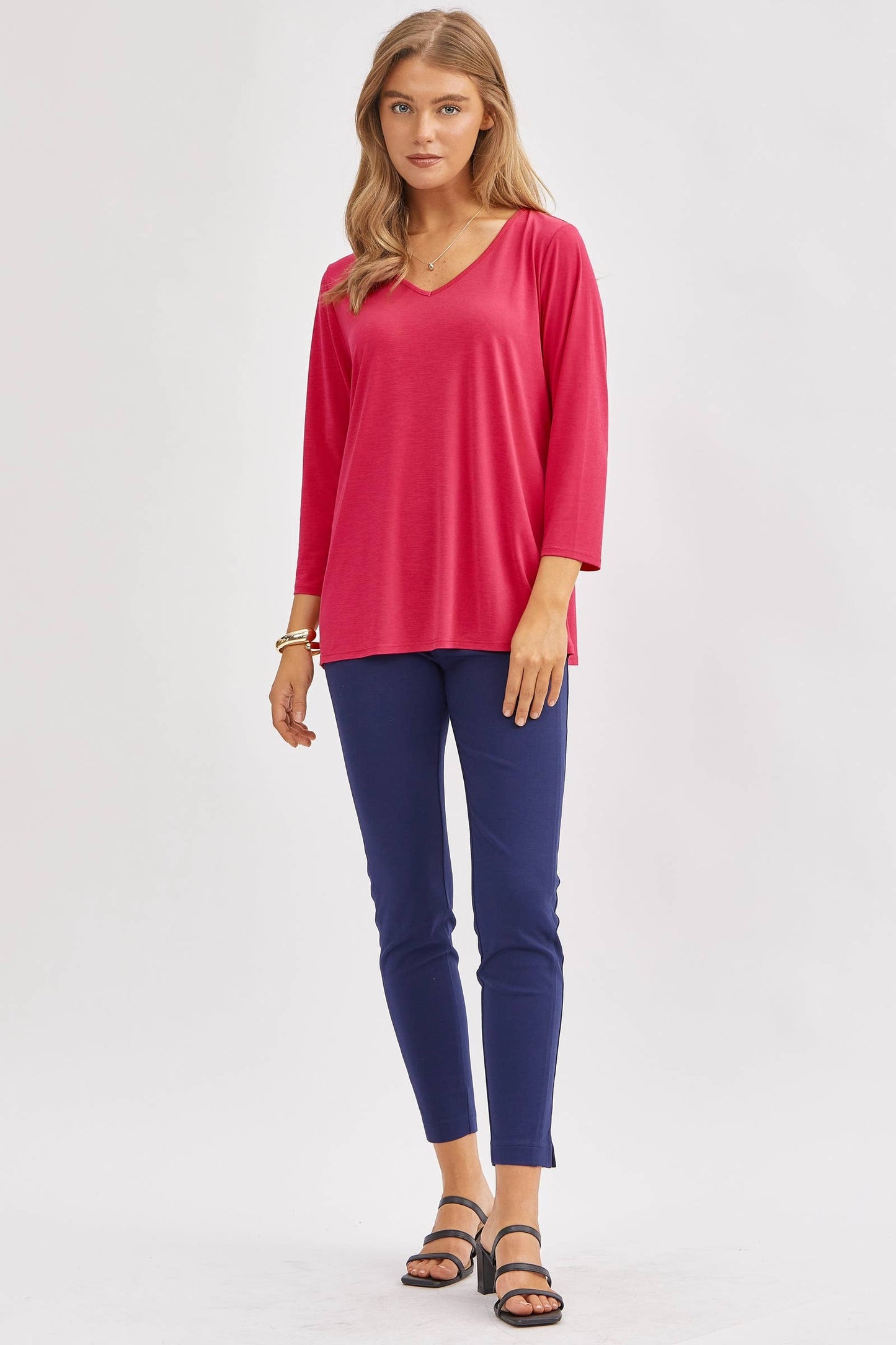 Classic Wrinkle-Free V-Neck Top SD-VNECK